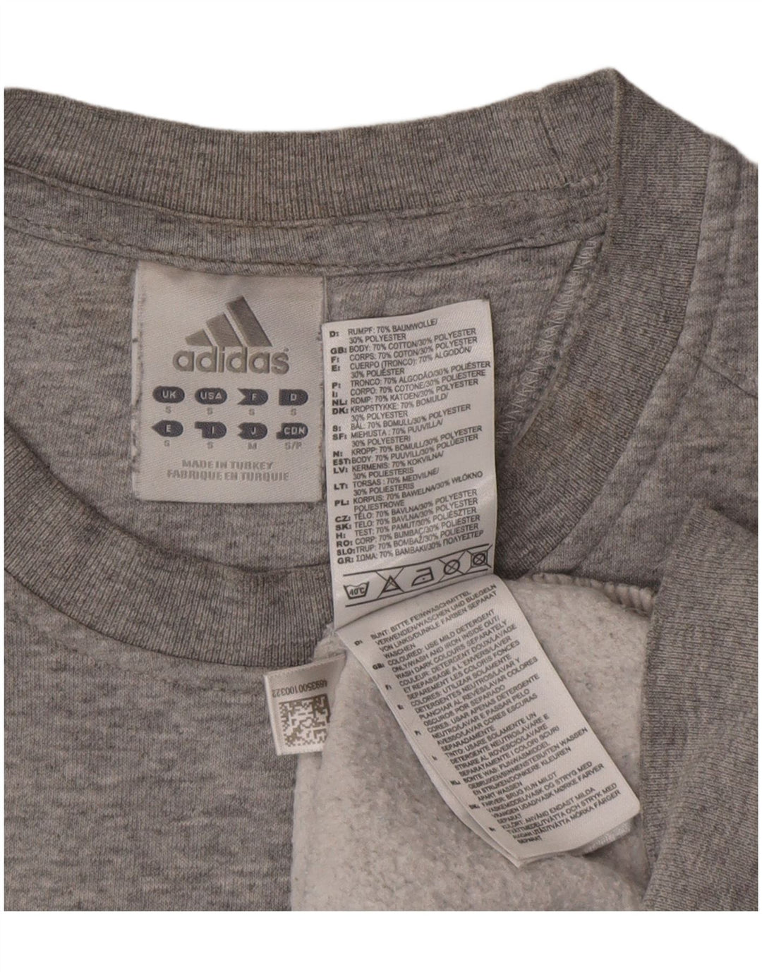 Adidas muška majica s grafičkim motivima, mali sivi pamuk