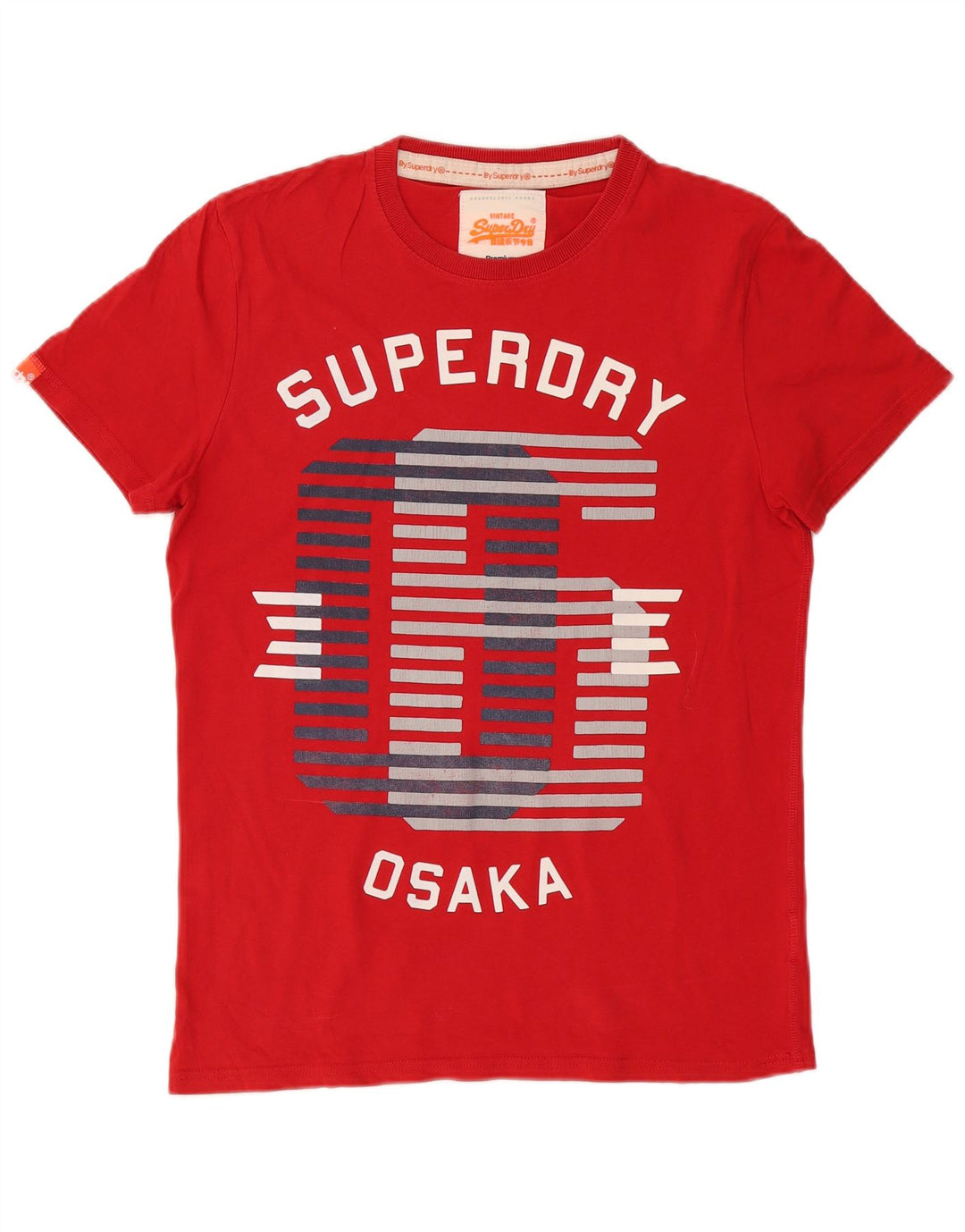 Velika crvena pamučna muška majica kratkih rukava Superdry Osaka Graphic