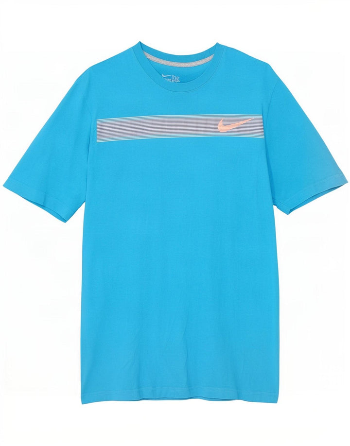 Nike Muška majica kratkih rukava Regular Fit, mala, plava pamučna