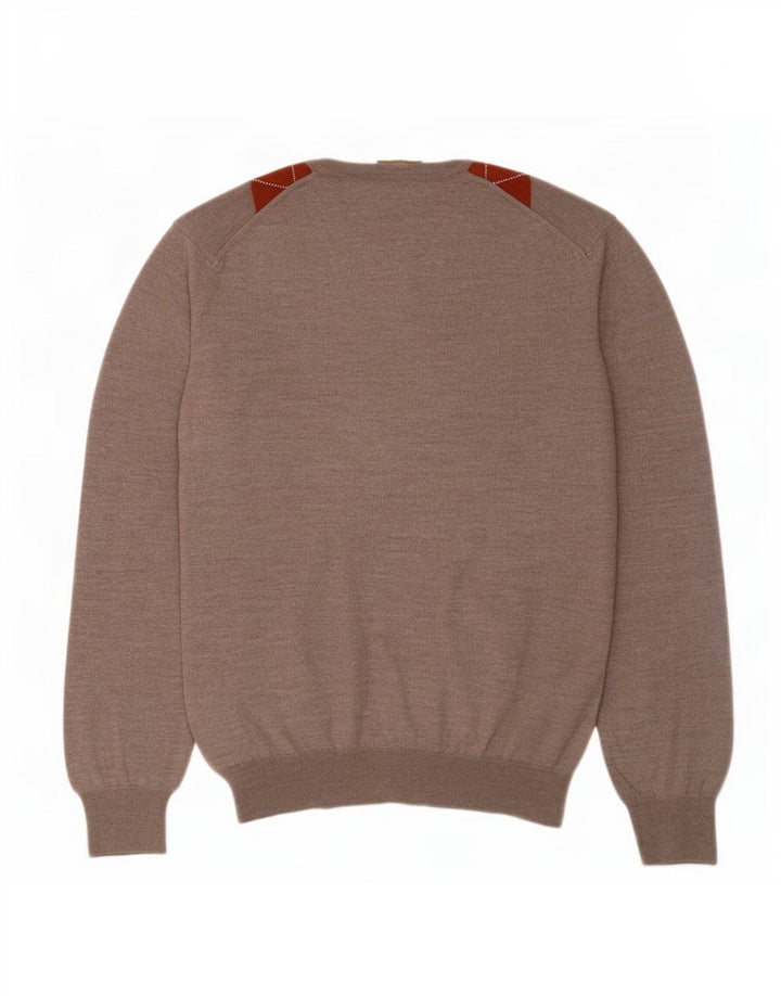 Conbipel muški džemper s V-izrezom XL Sivi Argyle/Diamond Wool