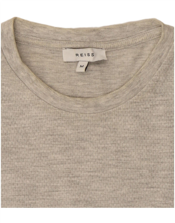 Reiss muška majica kratkih rukava srednje sivi flekasti pamuk