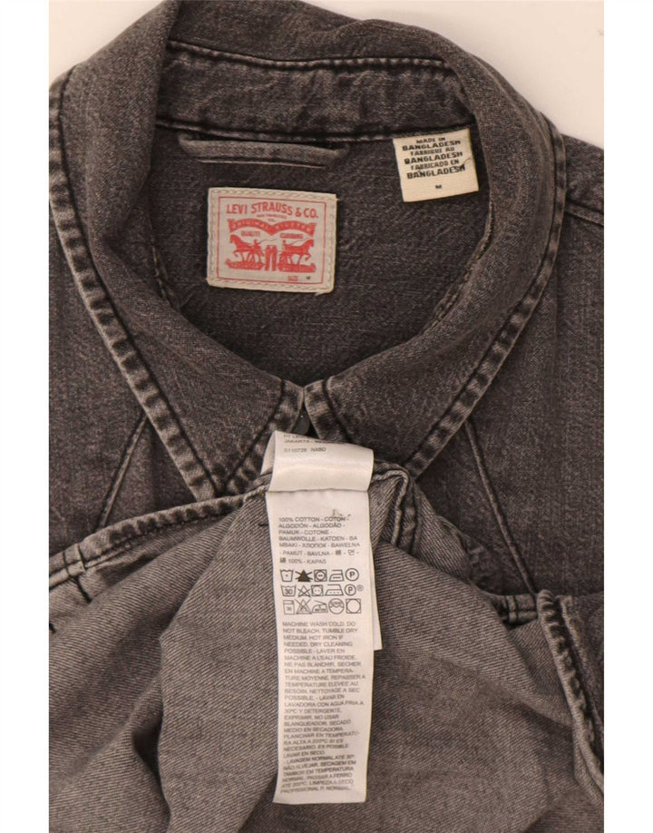 Levi's ženska traper košulja UK 14 srednje sivi pamuk