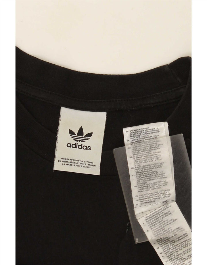Adidas muška majica dugih rukava mala crna pamučna
