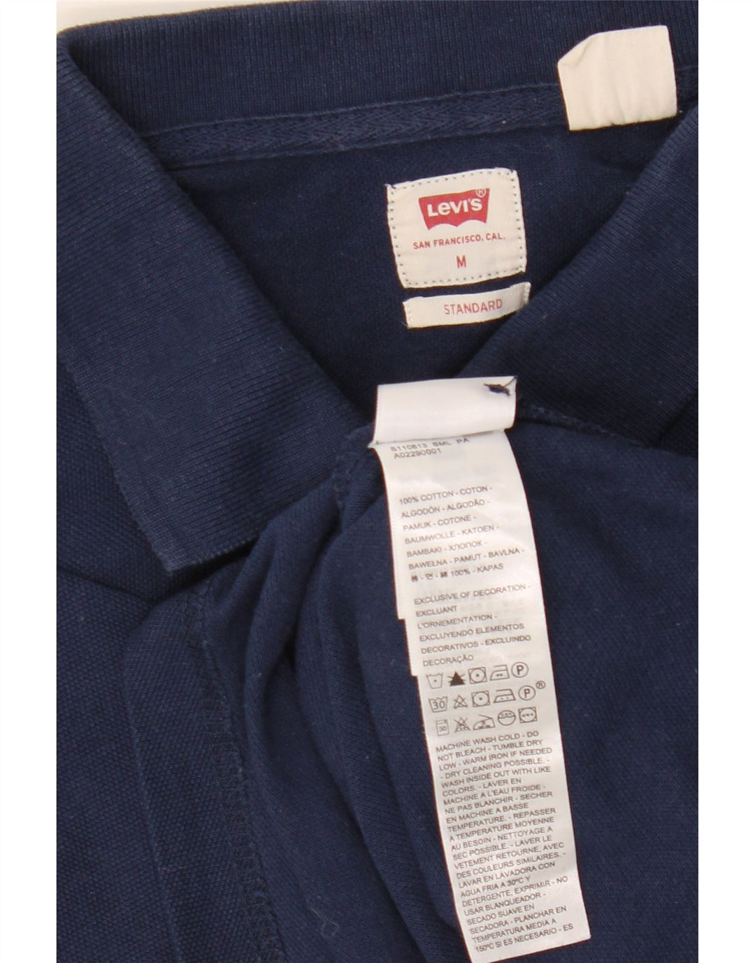 Levi's standardna muška polo majica Srednje tamnoplavi pamuk