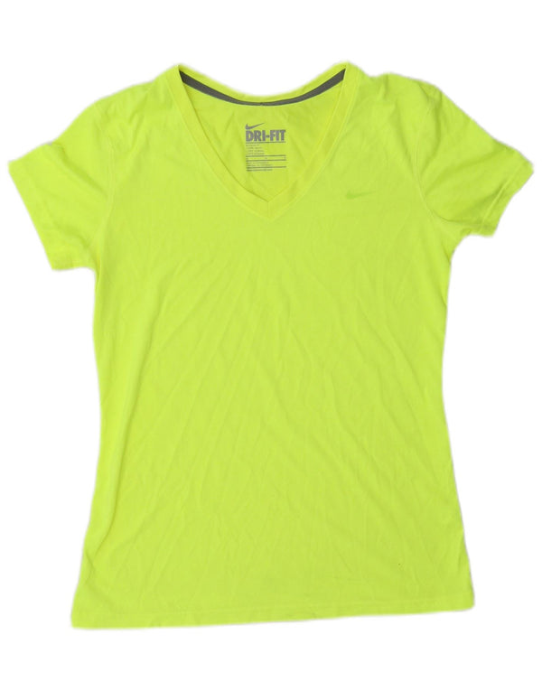 Nike Ženska Dri Fit Regular majica kratkih rukava UK 12 Srednje zelena