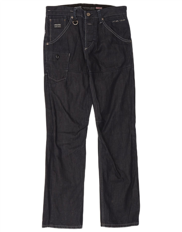 Jack & Jones muške Cargo ravne traperice W32 L33 tamnoplave