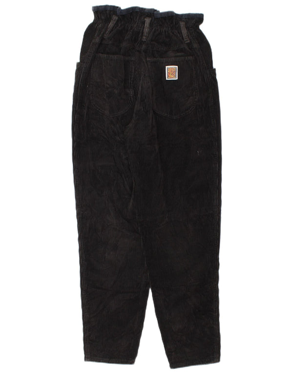 Vintage ženske sužene hlače od samta W29 L28 crni pamuk