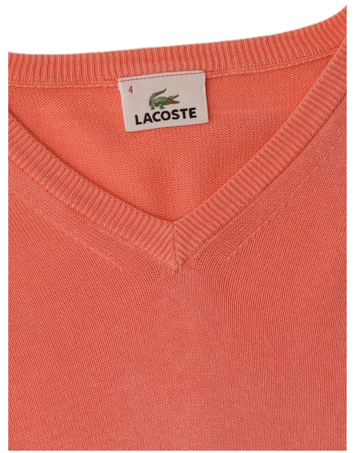 LACOSTE Muški džemper s V-izrezom, veličina 4, srednje narančasta