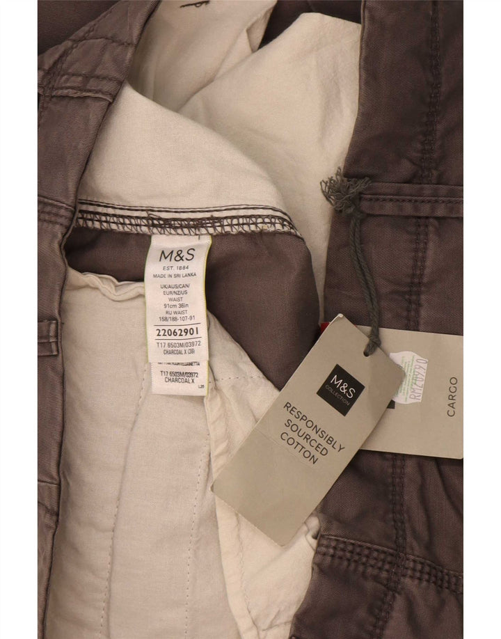 Marks & Spencer muške kargo kratke hlače W36 veliki sivi pamuk