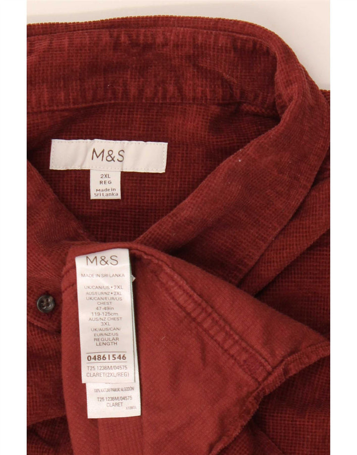 Marks & Spencer muška košulja 2XL bordo pamuk