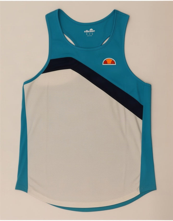 Ellesse muški grafički prsluk srednje plave boje poliester