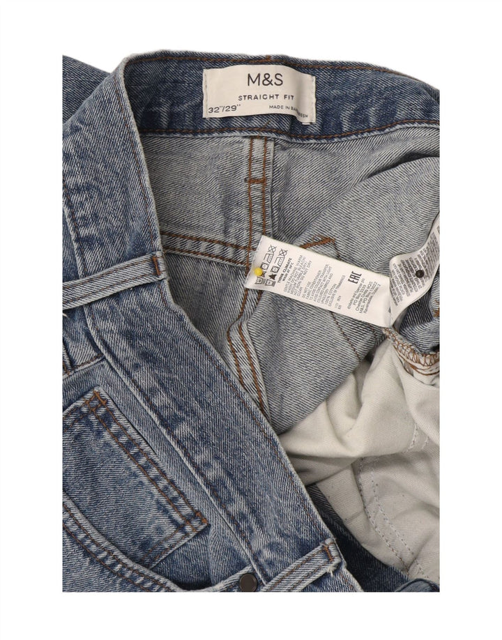 Marks & Spencer muške ravne traperice W32 L29 plavi pamuk