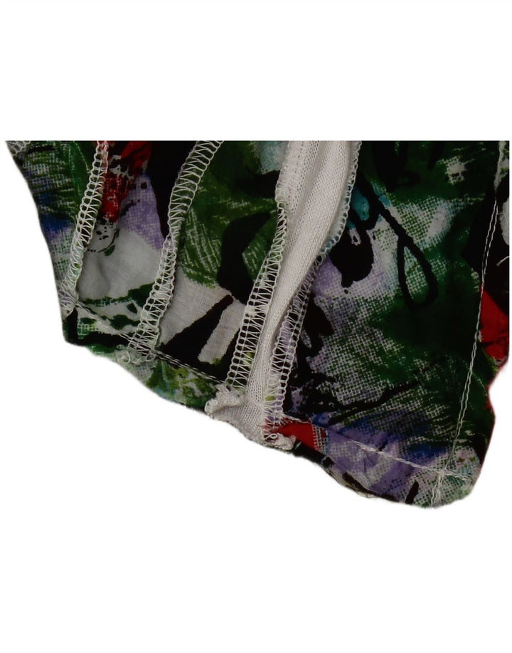 Desigual ženski gornji dio bluze s otvorenim izrezom UK 10 Mala bijela viskoza