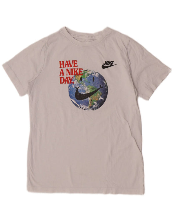 Nike Boys Graphic T-Shirt Top 13-14 Years XL Bijela