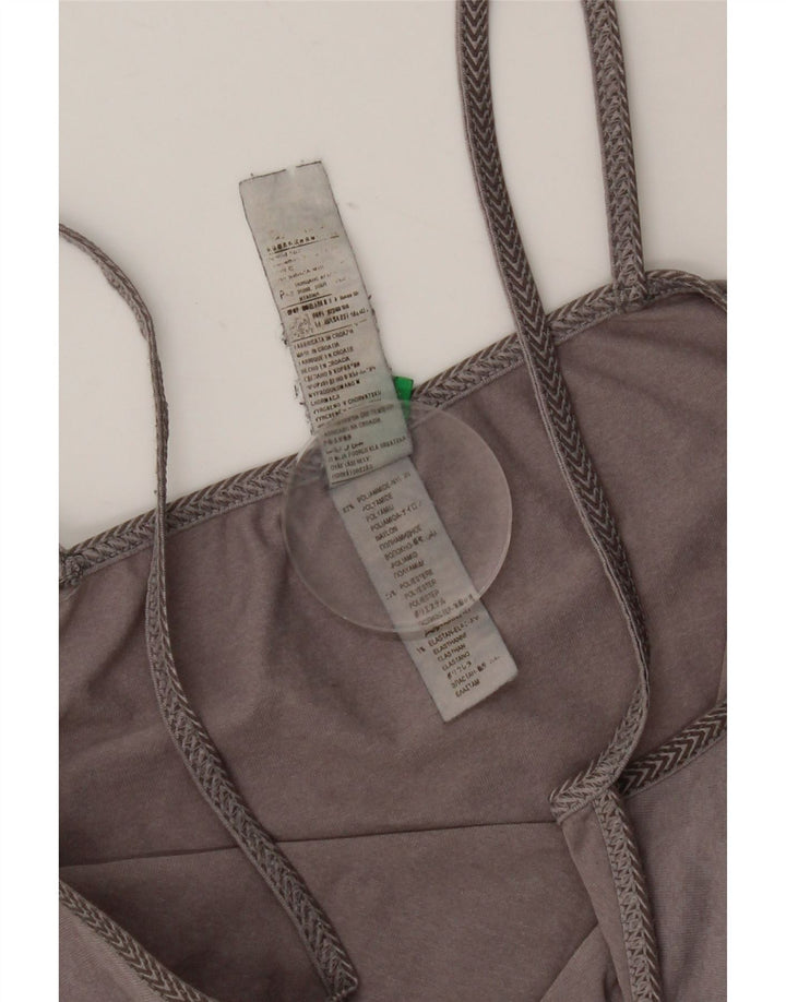 Benetton ženski kratki ogrtač UK 8 mali sivi poliamid