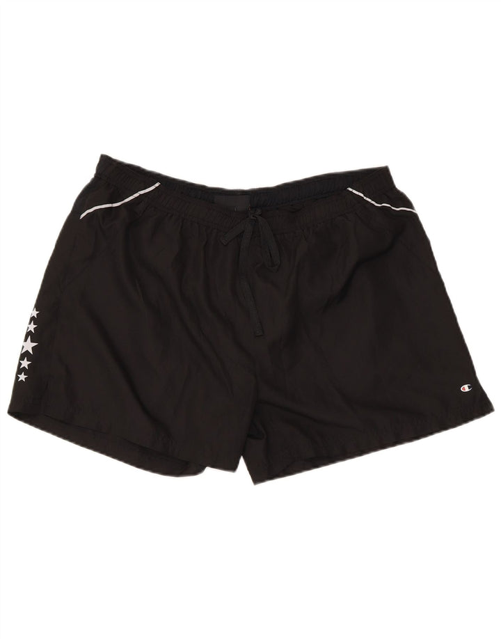 Champion Ženske Graphic Regular Sport Shorts UK 14 Veliki crni poliester