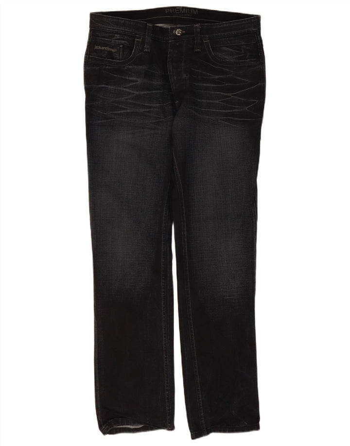 Jack & Jones muške ravne traperice W36 L34 crne