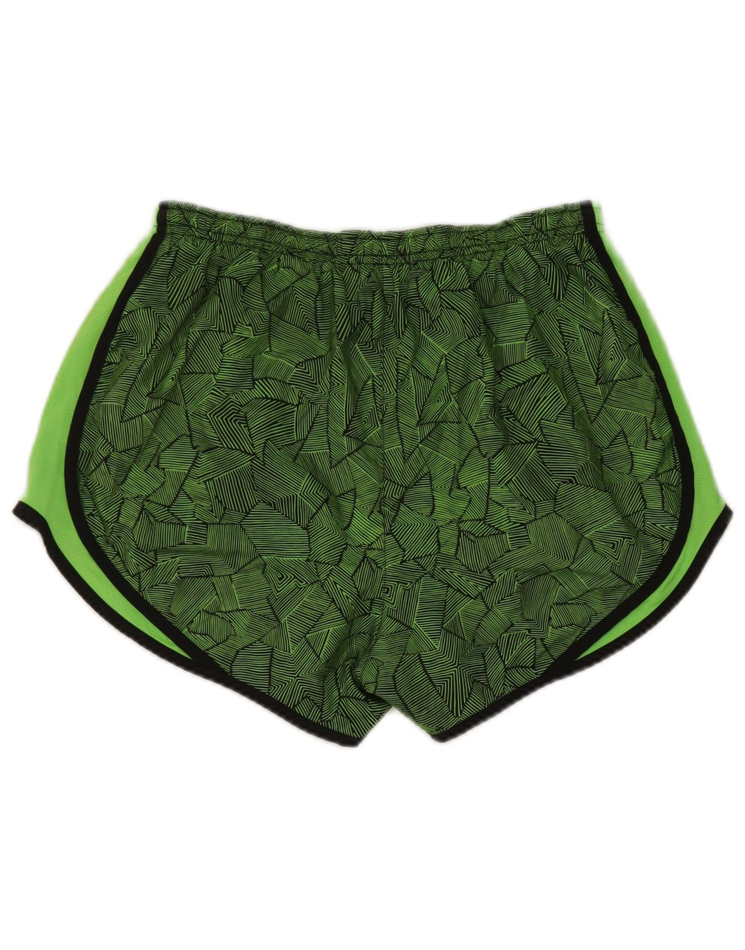 Nike Ženske Dri Fit Sportske Kratke Hlače UK 14 Srednje Zeleni Geometrijski Poliester