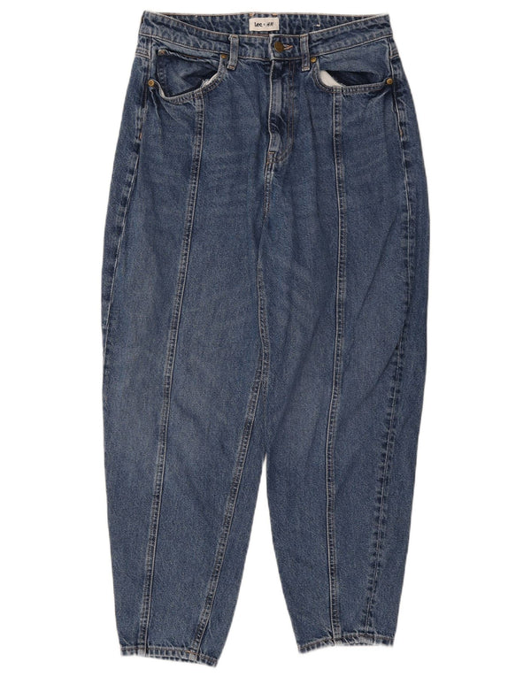 Lee Womens High Waist Tapered Jeans US 10 Large W30 L26 Blue Cotton