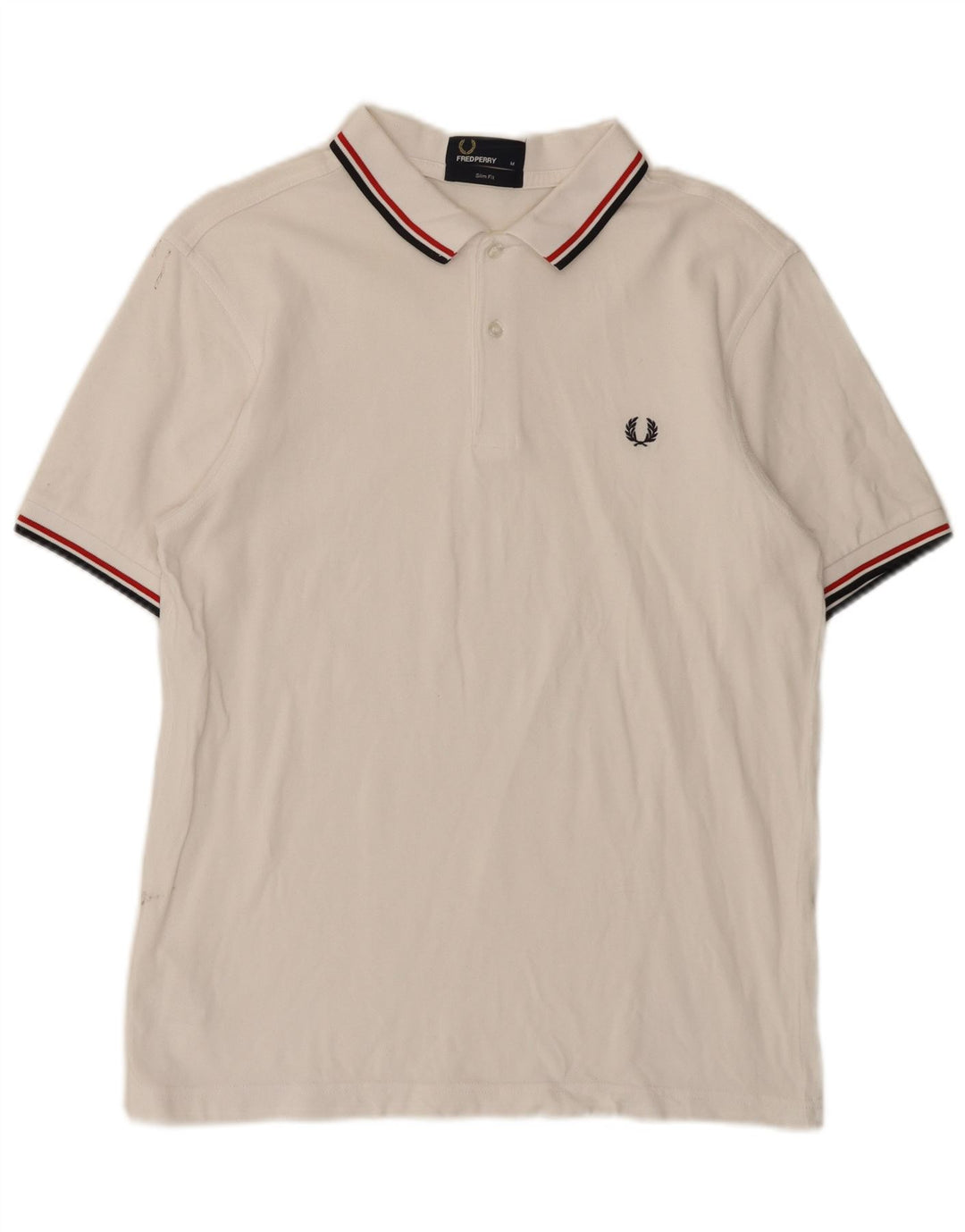 Fred Perry muška uska polo majica Srednji bijeli pamuk
