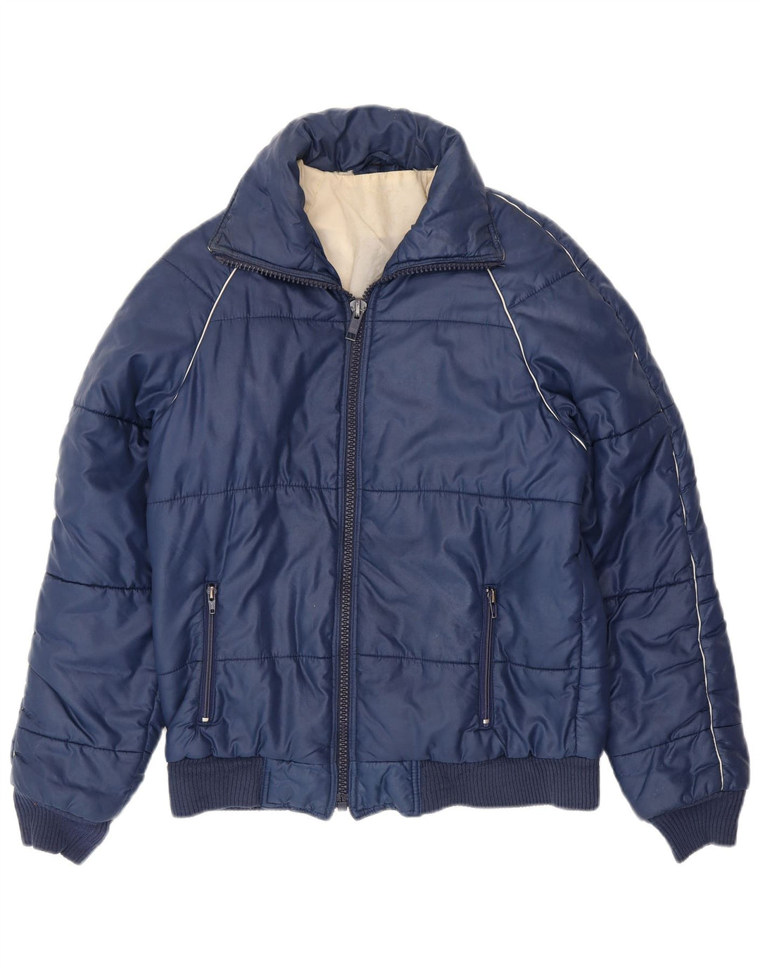 VINTAGE muška jakna vjetrovka UK 38 srednje tamnoplavi poliester