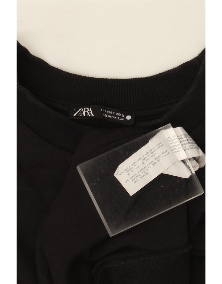 Zara muška majica kratkih rukava Mala crna pamučna majica