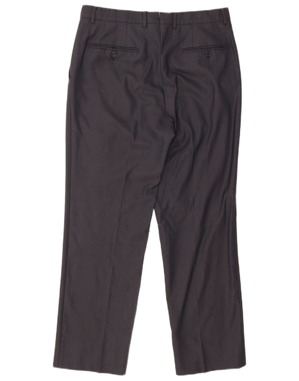 Massimo Dutti muške hlače ravnog odijela EU 42 Large W32 L28 tamnoplave