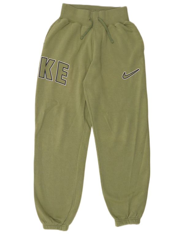 Nike muške grafičke trenirke hlače joggers XS zeleni pamuk