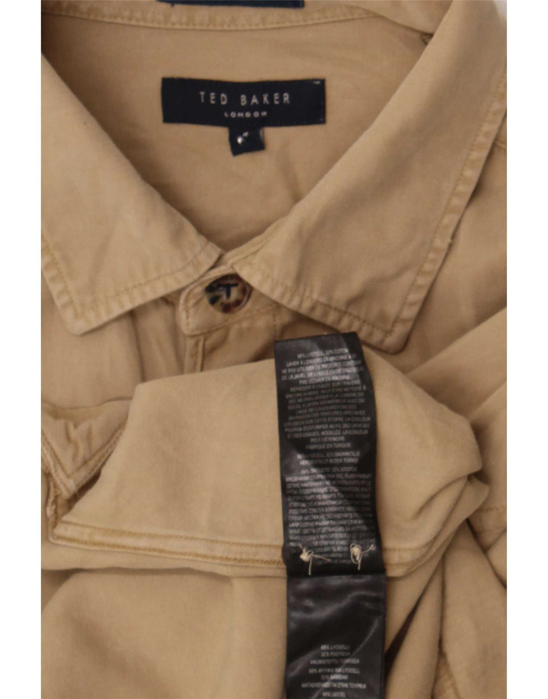 Ted Baker muška košulja veličine 4 veliki bež liocel