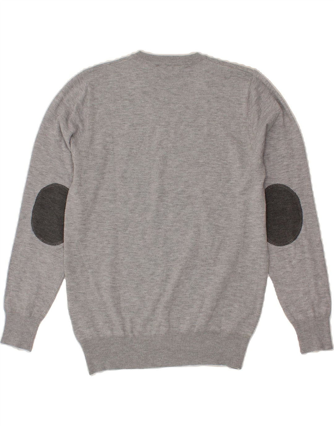 TRUSSARDI Womens V-Neck Jumper Sweater IT 54 3XL Grey Wool Vintage Trussardi and Second-Hand Trussardi from Messina Hembry 