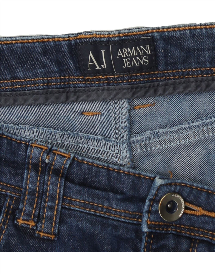 ARMANI JEANS Womens Slim Jeans W28 L29 Blue Cotton Vintage Armani Jeans and Second-Hand Armani Jeans from Messina Hembry 