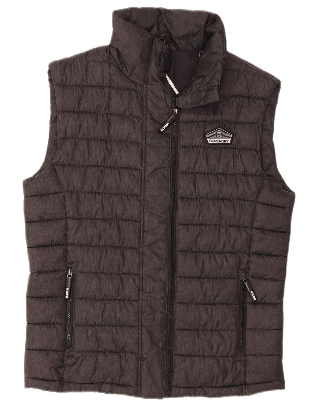 Superdry muška podstavljena jakna UK 38 Medium tamnoplavi poliester