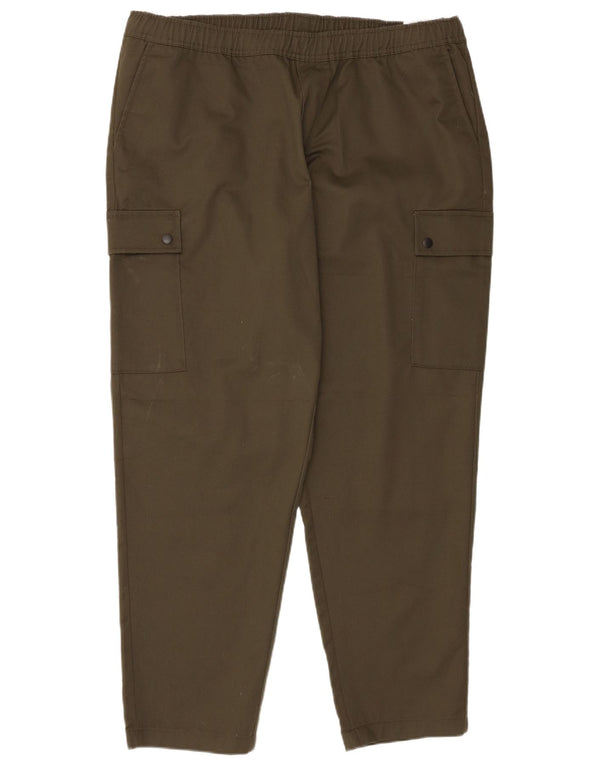 Jack & Jones muške ravne kargo hlače 3XL W46 L31 kaki poliester