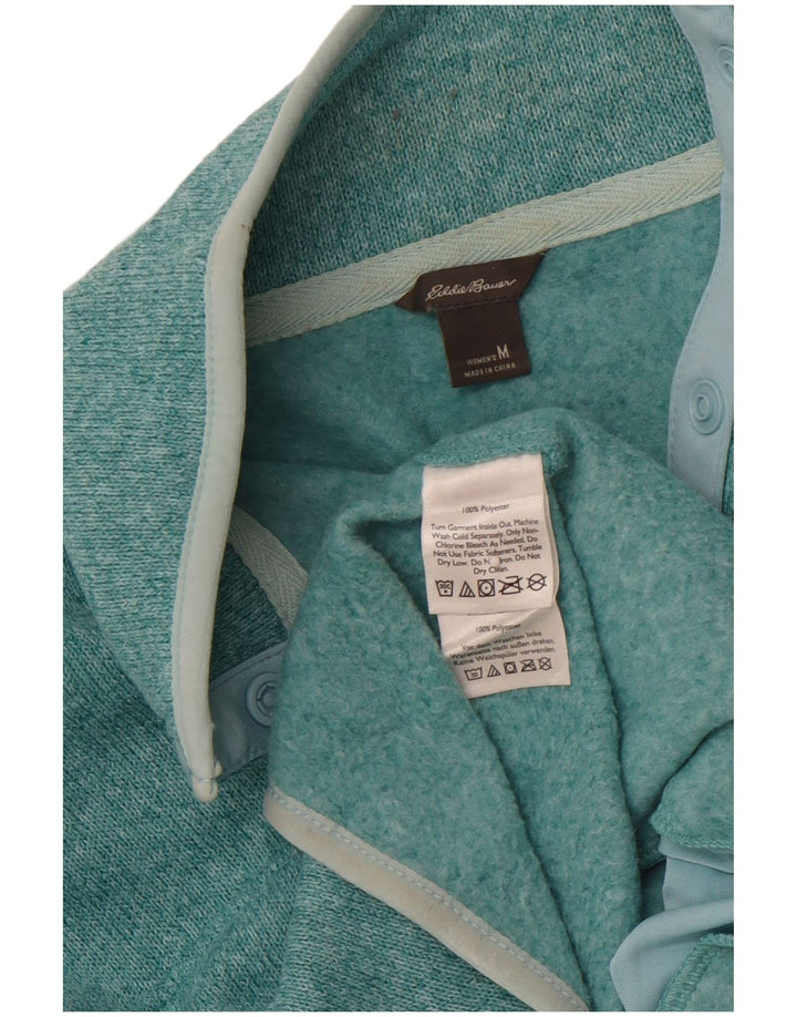 EDDIE BAUER Ženska majica s dugmadima i izrezom UK 14 srednje tirkizna