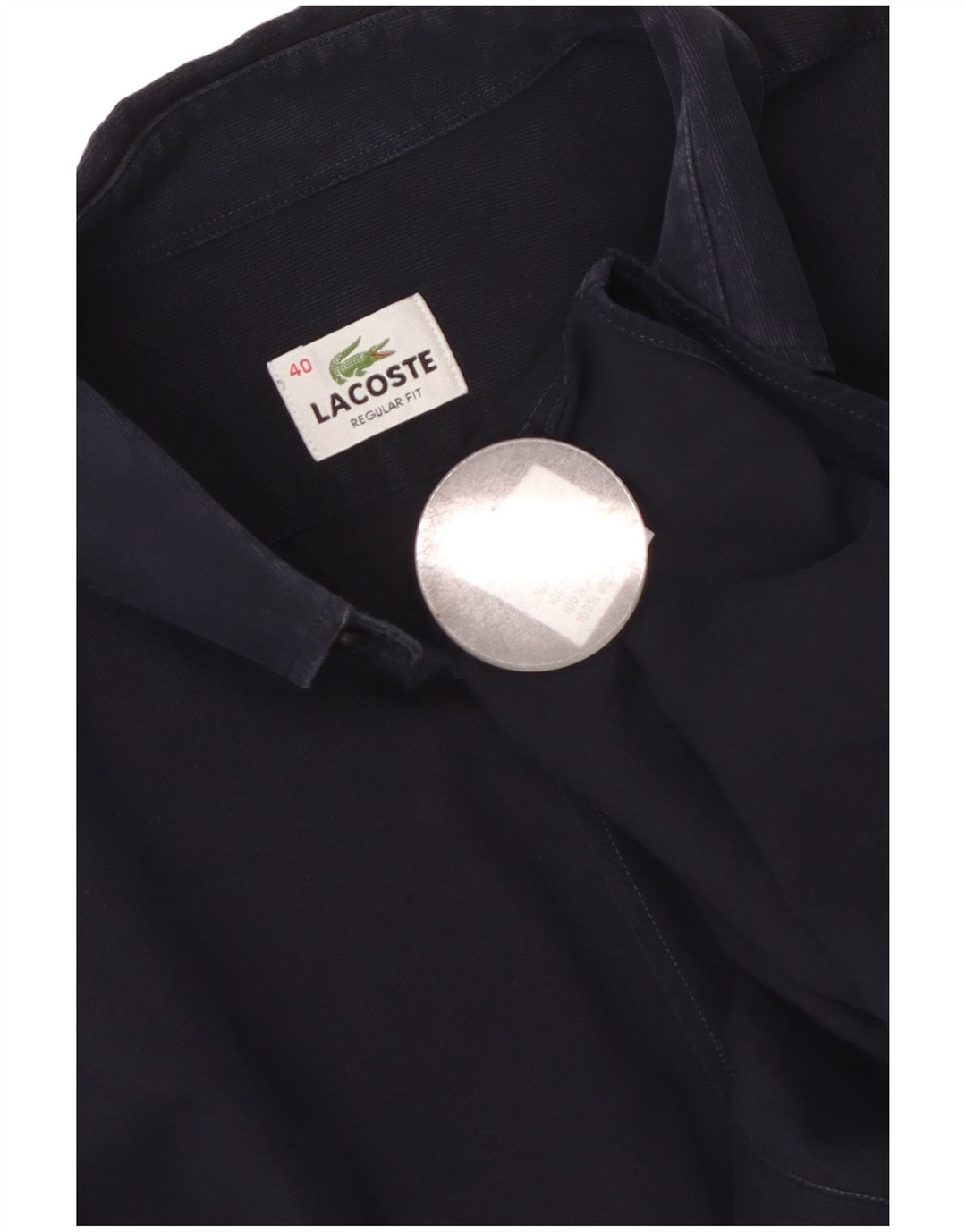 LACOSTE muška košulja standardnog kroja, veličina 40, srednje tamnoplavi pamuk