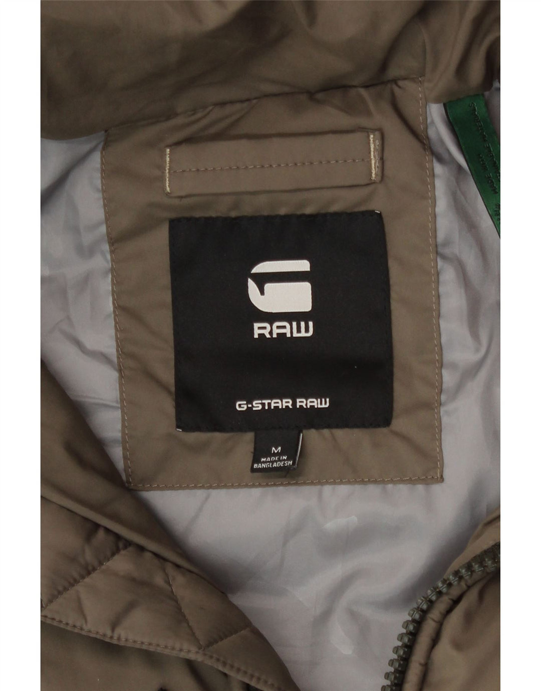 G-Star muška podstavljena jakna UK 38, srednji kaki poliester