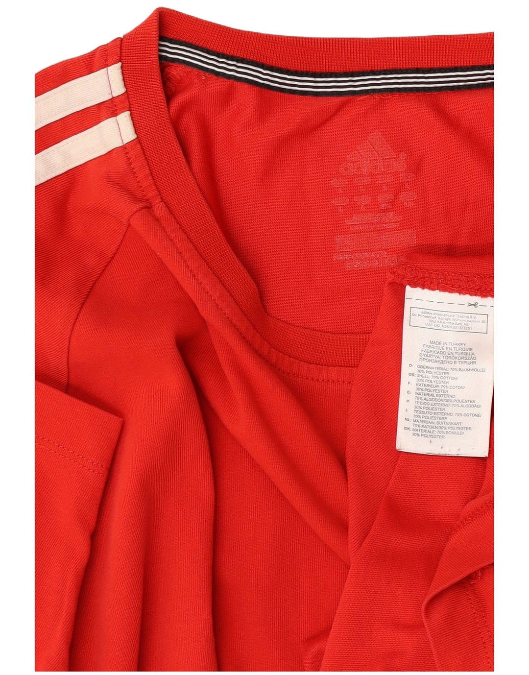 Velika crvena pamučna muška majica Climalite Adidas