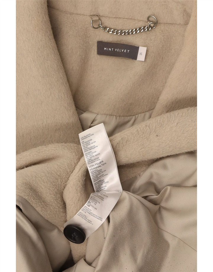 MINT VELVET Ženski preveliki kaput UK 6 XS bež poliester