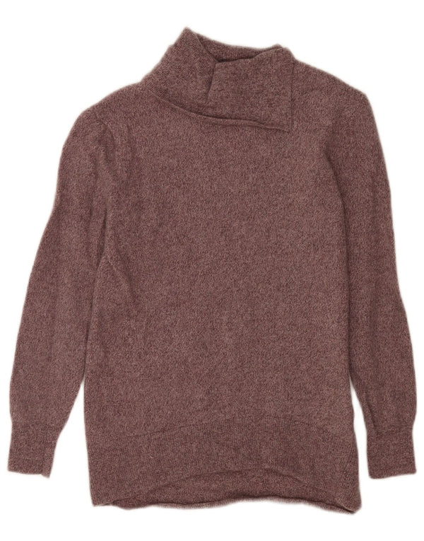 Massimo Dutti ženski pulover s rol izrezom UK 10 Small Brown Flected