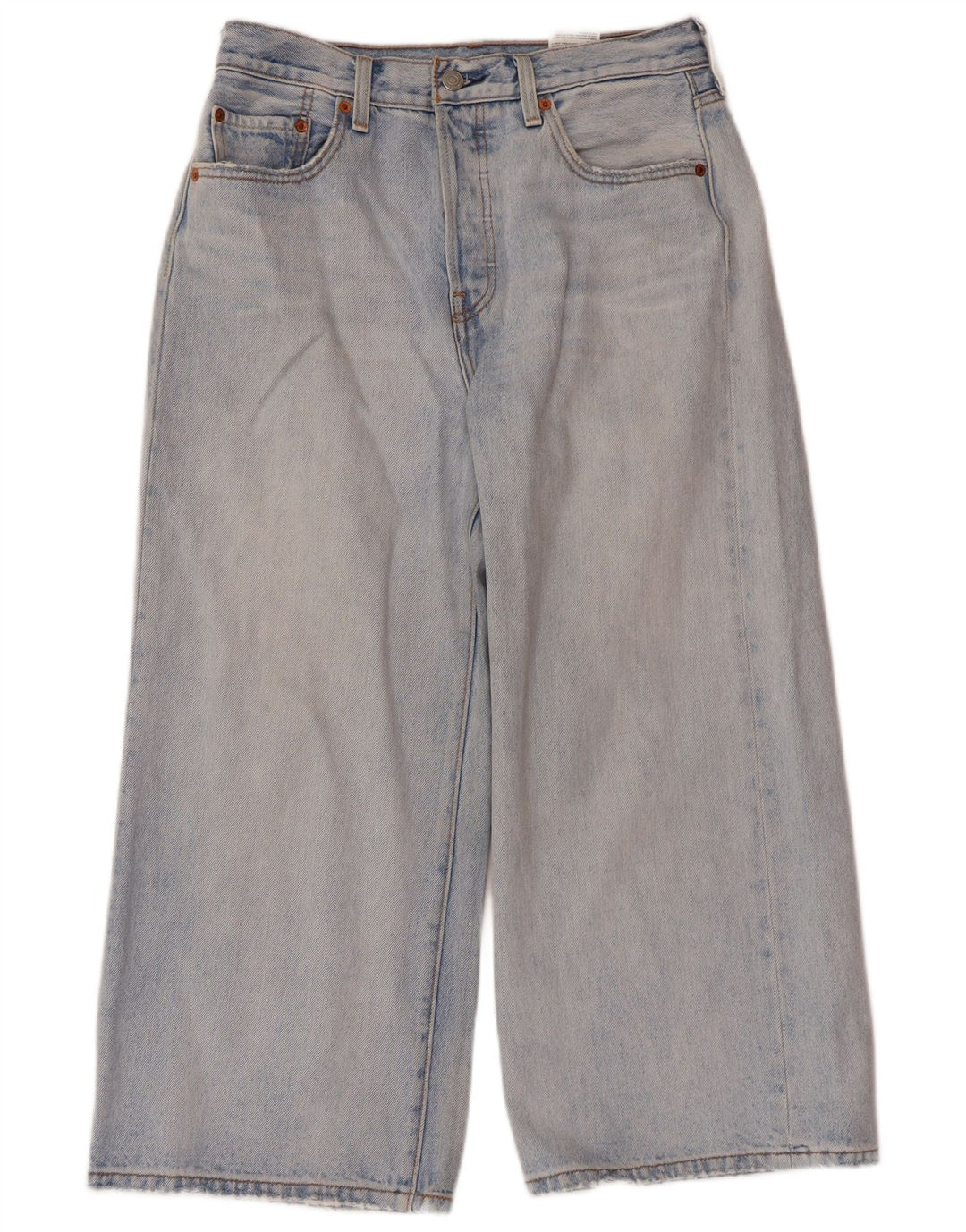 Levi's kratke traperice širokih nogavica W28 L23 plavi pamuk