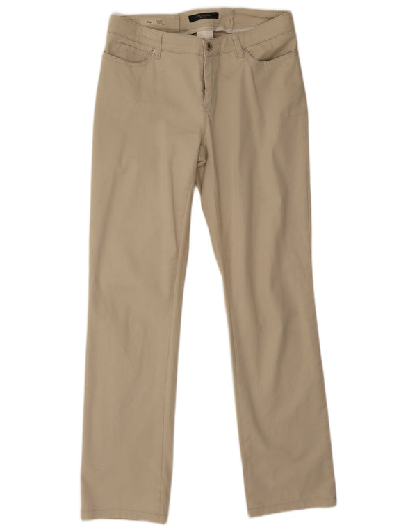 Max Mara ženske vikend ravne ležerne hlače UK 12 srednje W30 L30 bež