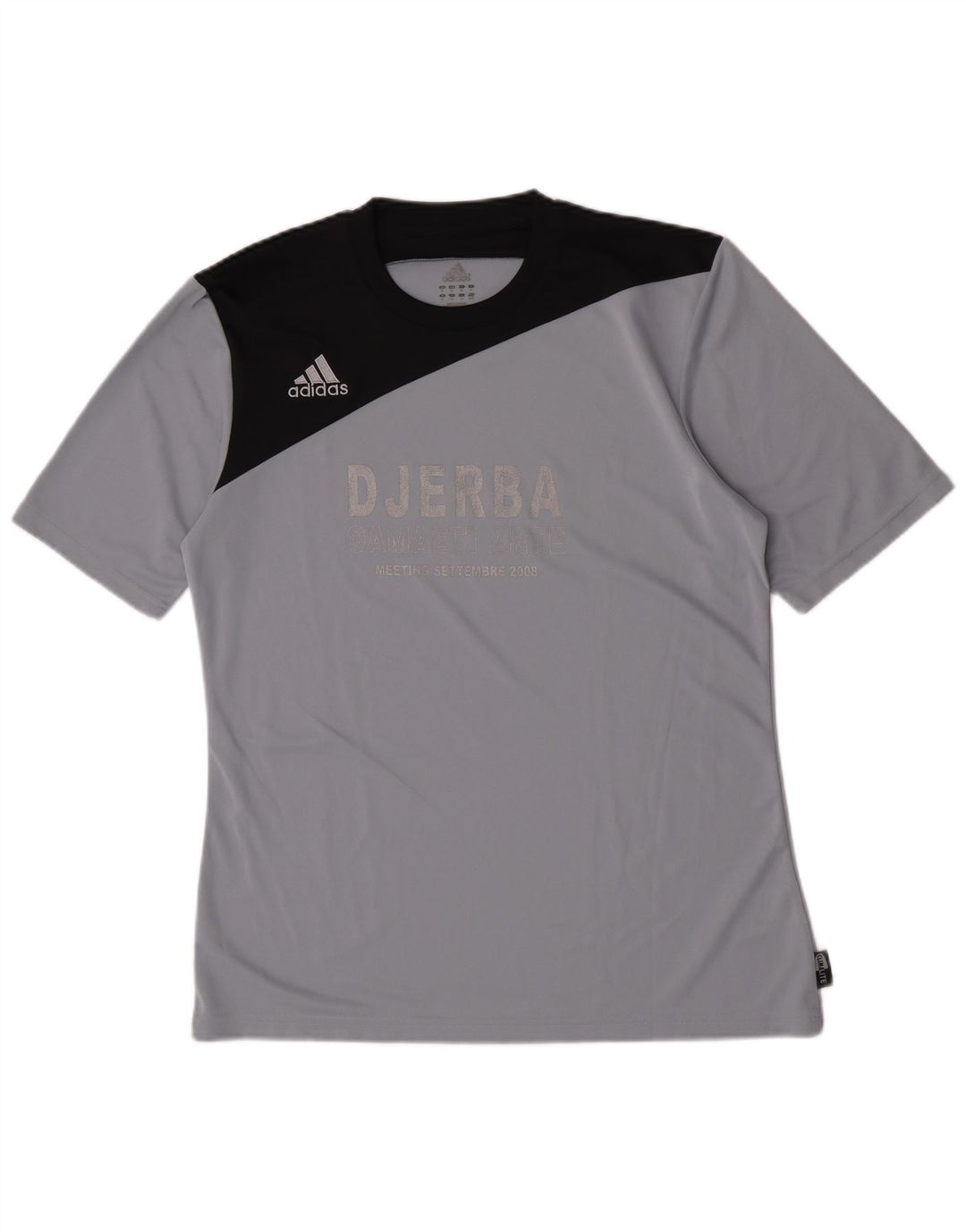 Adidas muška majica kratkih rukava Climalite Graphic, srednje siva poliester