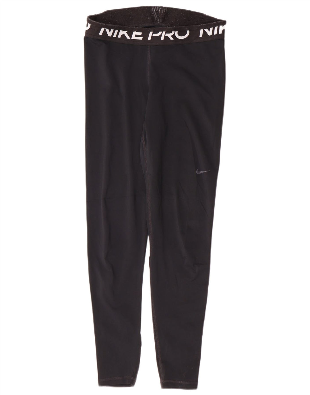 Nike Ženske Dri Fit Graphic Leggings UK 12 Srednje crne poliesterske sportske