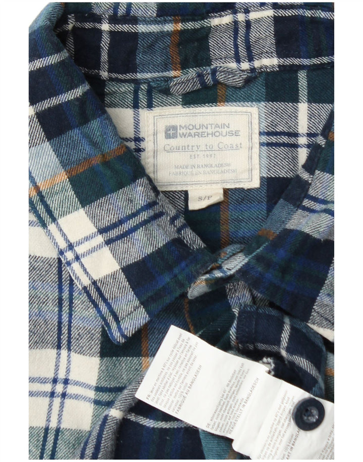 Mountain Warehouse muška flanelska košulja, mali plavi karirani pamuk