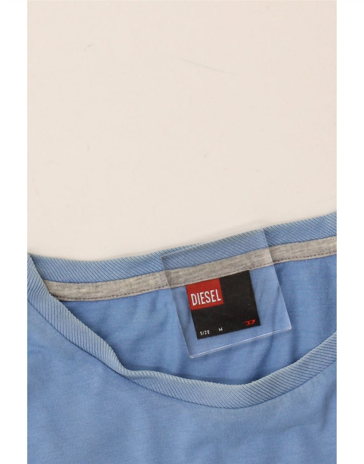DIESEL Muška majica kratkih rukava Srednje plavi pamuk