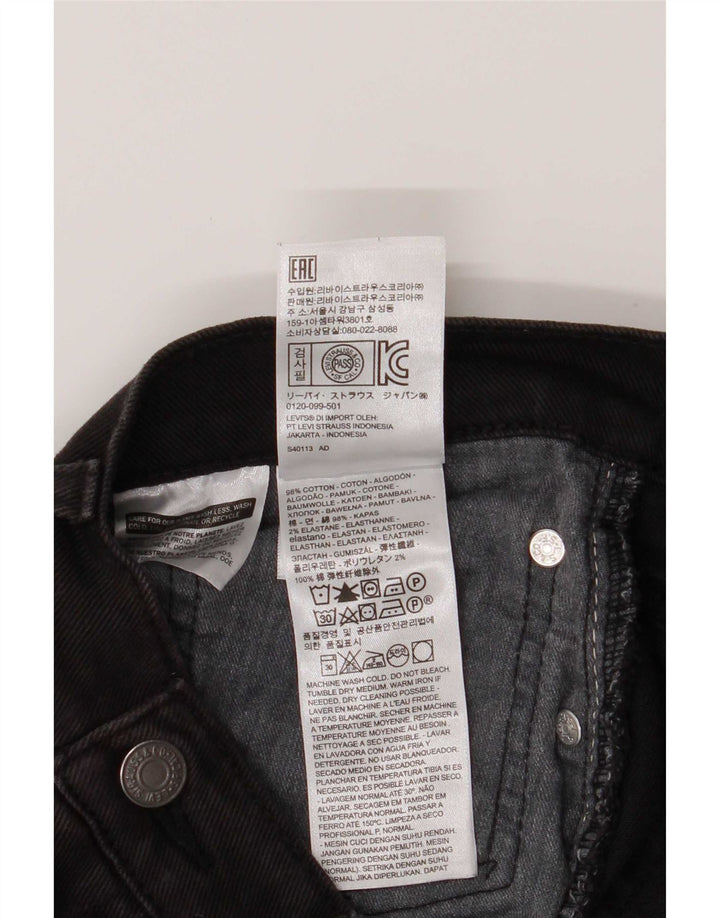 Levi's muške 514 ravne traperice W36 L26 crni pamuk