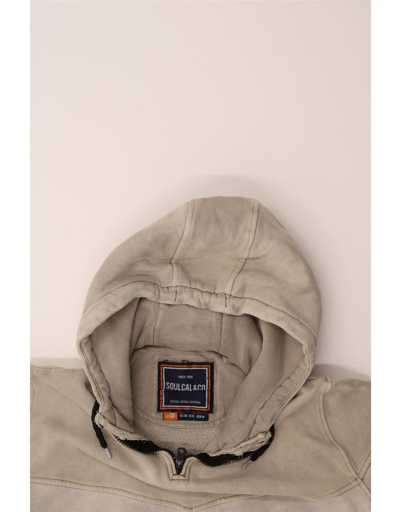 SOUL CAL Womens Hoodie Jumper UK 10 Small Grey Cotton Vintage Soul Cal and Second-Hand Soul Cal from Messina Hembry 