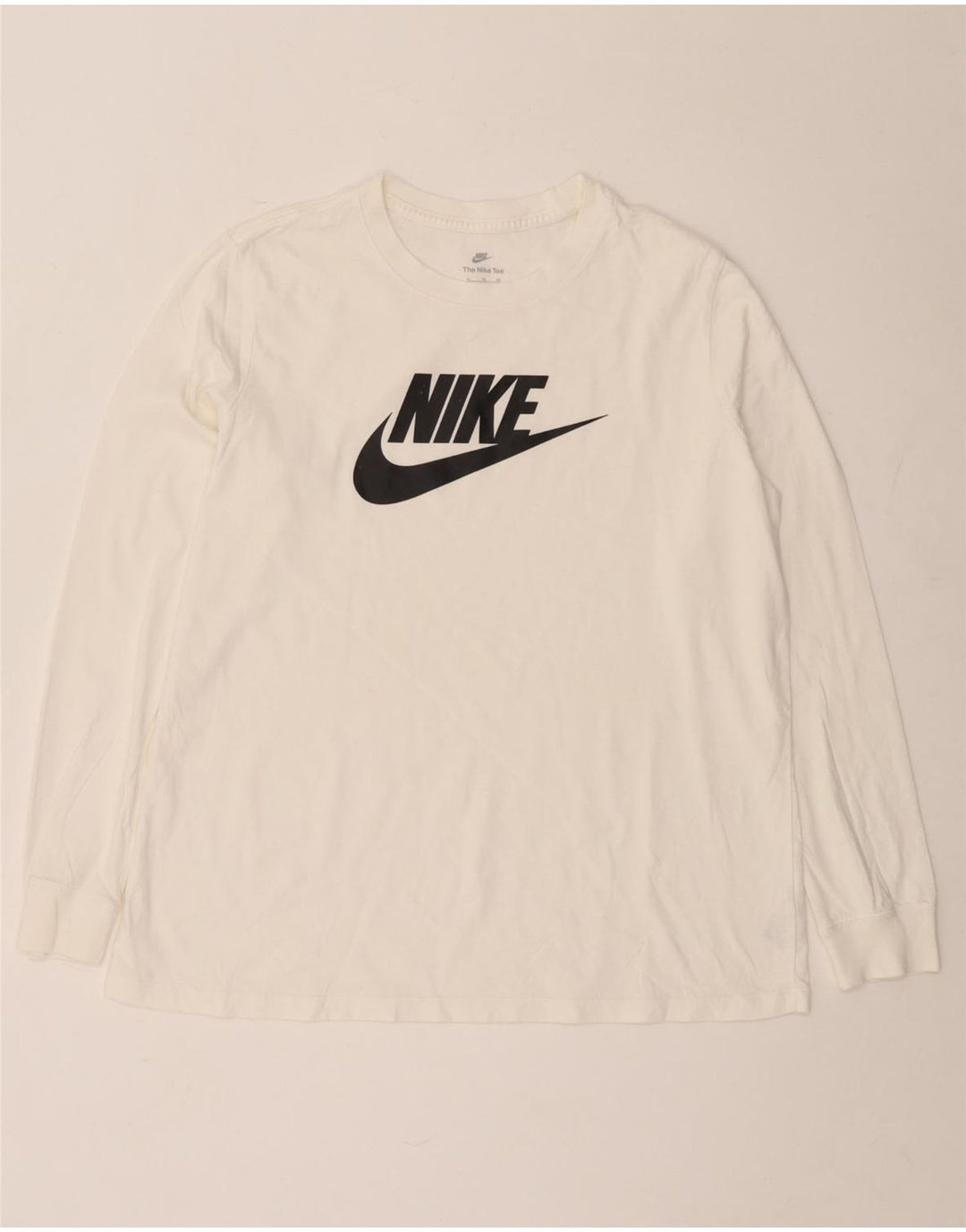 Nike muška majica dugih rukava s grafikom XL bijeli pamuk