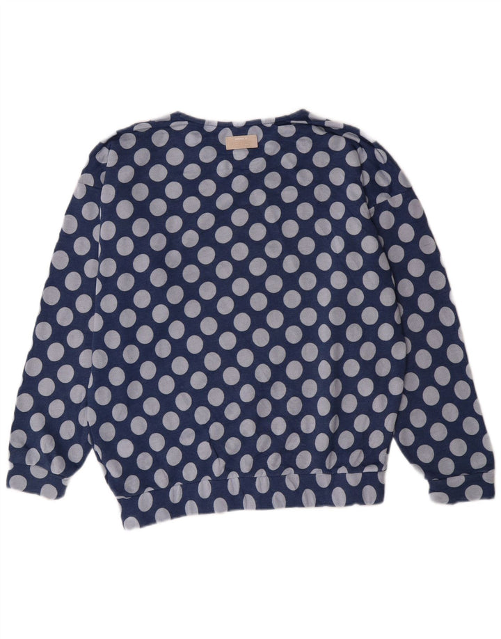 Adidas ženski džemper s grafičkim motivima UK 10 mali plavi poliester