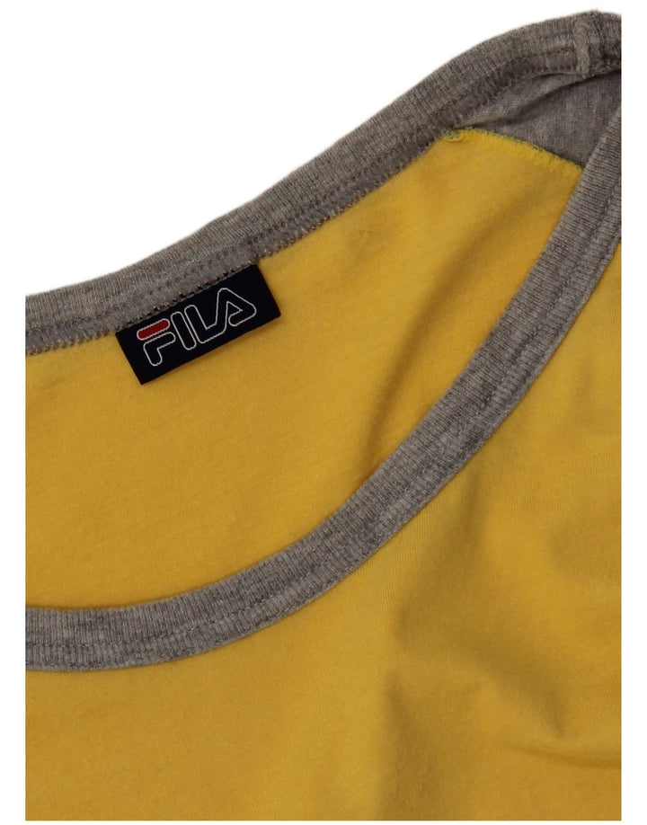 Fila muška majica kratkih rukava srednje žute boje